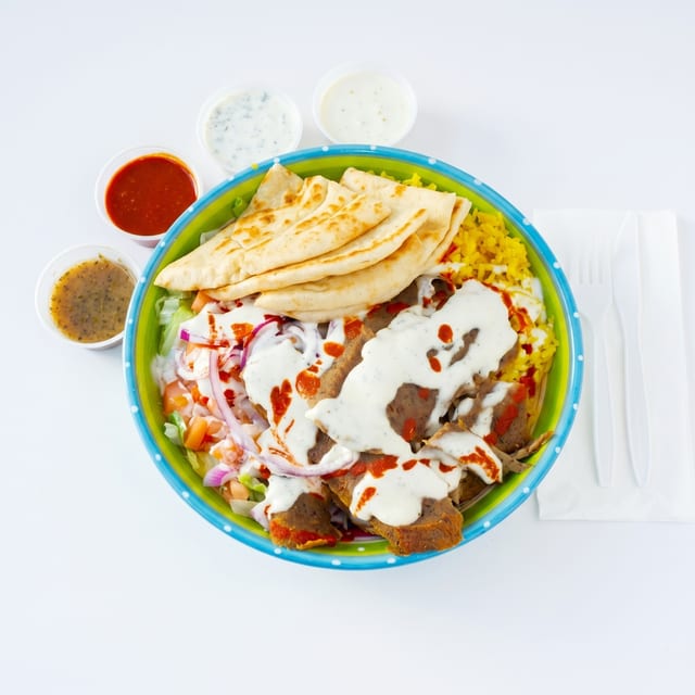 Lamb Gyro Platter.